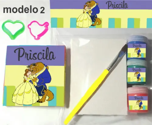 Kit Massinha e Pintura-bela e a Fera