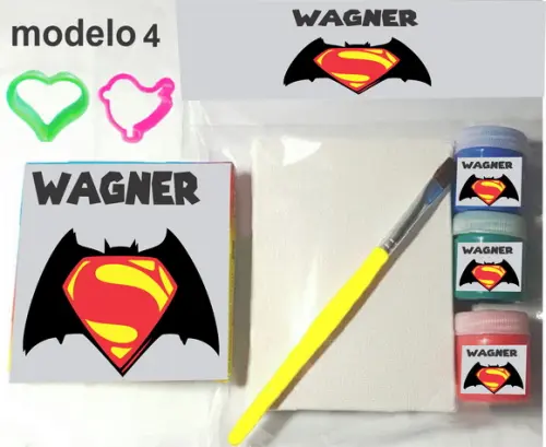 Kit Massinha e Pintura-batman