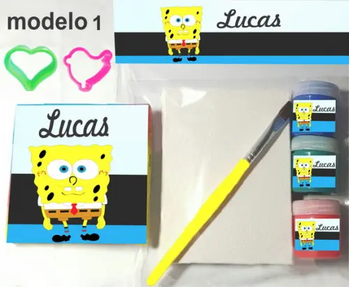 Kit Massinha e Pintura-bob Esponja