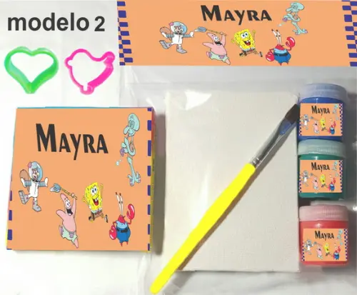 Kit Massinha e Pintura-bob Esponja