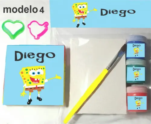 Kit Massinha e Pintura-bob Esponja