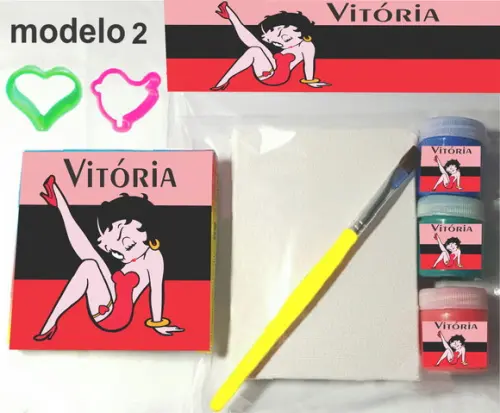 Kit Massinha e Pintura-betty Boop