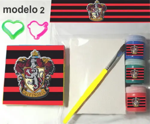 Kit Massinha e Pintura-brasões Hogwarts
