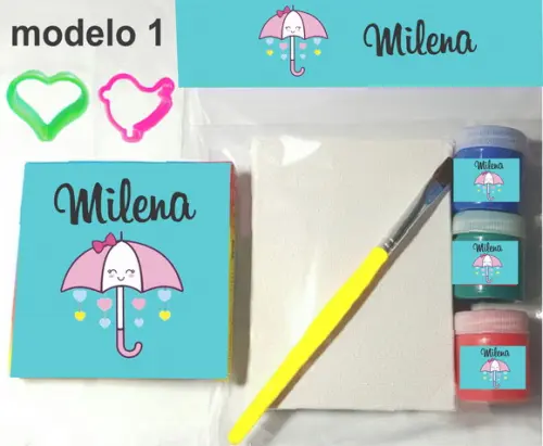 Kit Massinha e Pintura-chuva de Amor