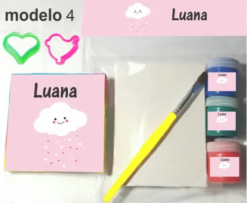 Kit Massinha e Pintura-chuva de Amor