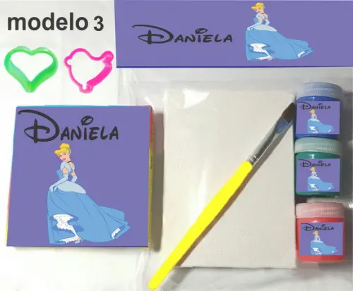 Kit Massinha e Pintura-cinderela