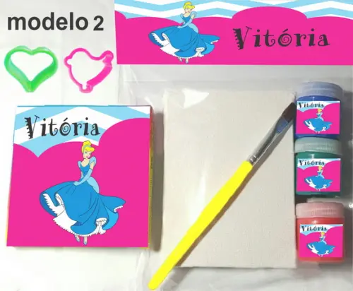 Kit Massinha e Pintura-cinderela