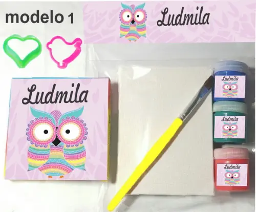 Kit Massinha e Pintura-coruja
