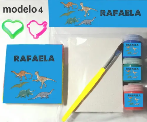 Kit Massinha e Pintura-dinossauros