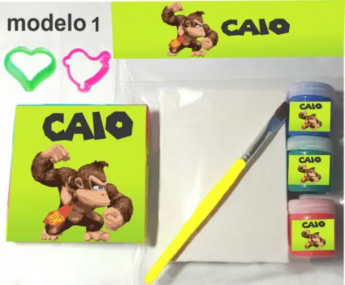 Kit Massinha e Pintura-donkey Kong