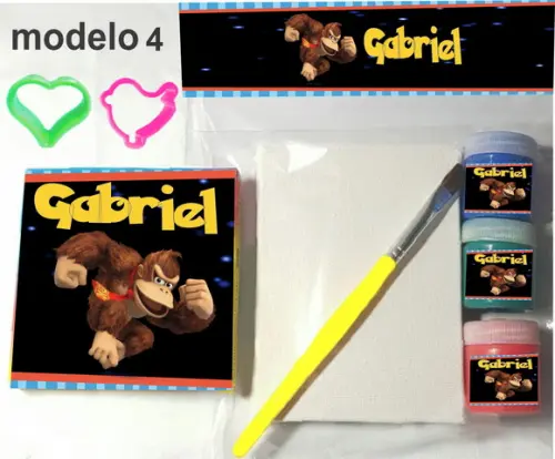 Kit Massinha e Pintura-donkey Kong