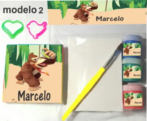 Kit Massinha e Pintura-donkey Kong