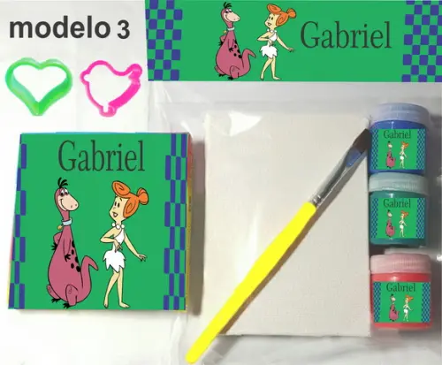 Kit Massinha e Pintura-fred Flintstone