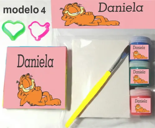 Kit Massinha e Pintura-garfield