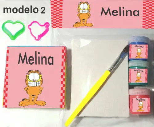 Kit Massinha e Pintura-garfield