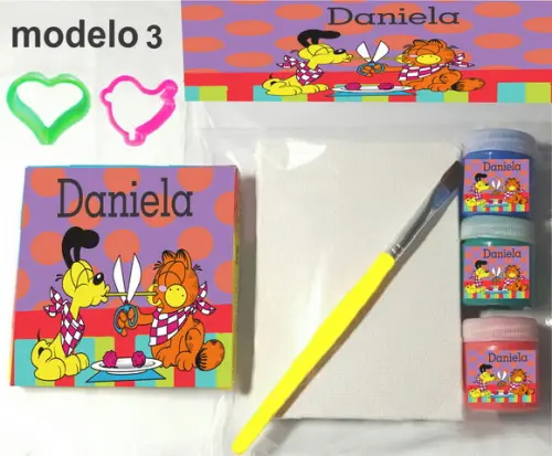 Kit Massinha e Pintura-garfield