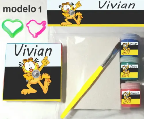 Kit Massinha e Pintura-garfield