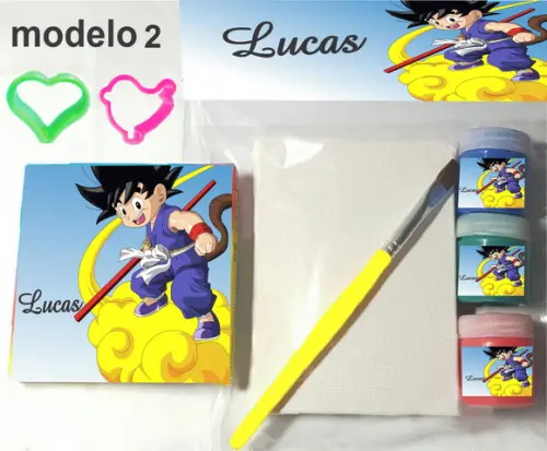 Kit Massinha e Pintura-goku