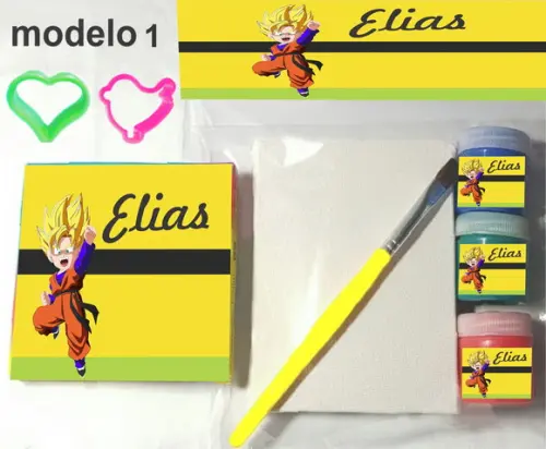 Kit Massinha e Pintura-goku
