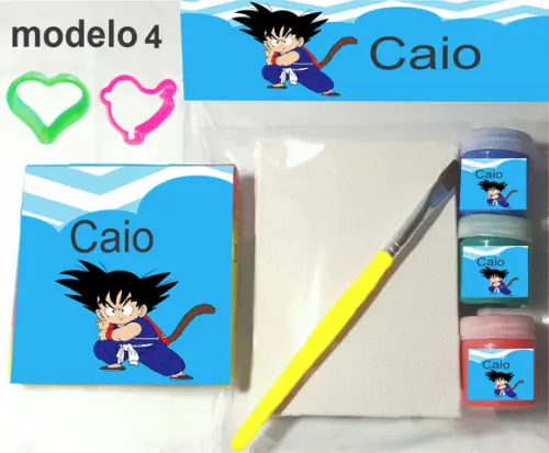 Kit Massinha e Pintura-goku