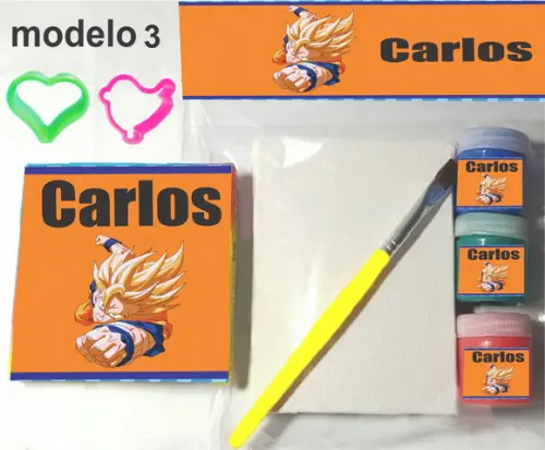 Kit Massinha e Pintura-goku