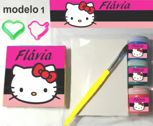 Kit Massinha e Pintura-hello Kitty