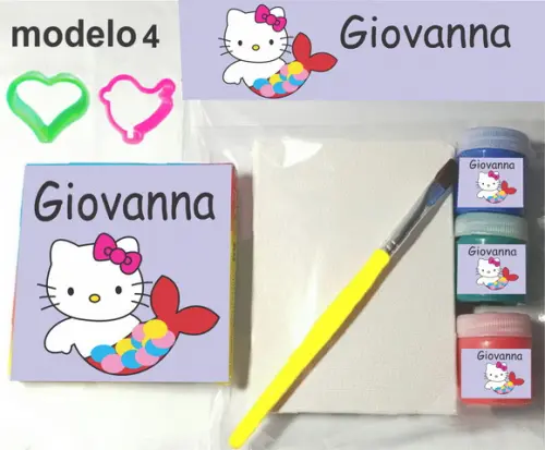 Kit Massinha e Pintura-hello Kitty