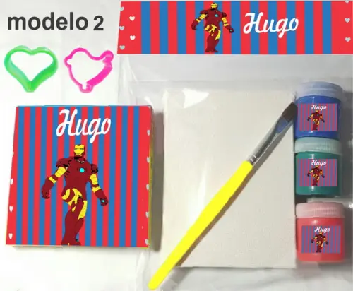 Kit Massinha e Pintura-homem de Ferro