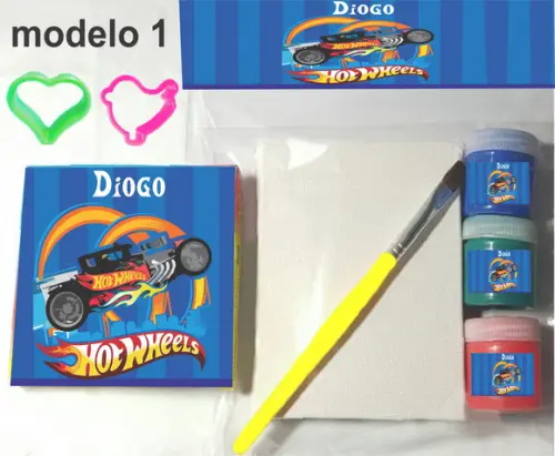 Kit Massinha e Pintura-hot Whells