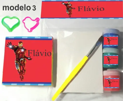 Kit Massinha e Pintura-homem de Ferro