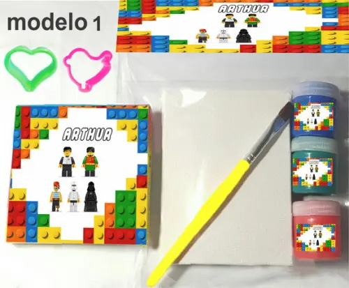 Kit Massinha e Pintura-lego