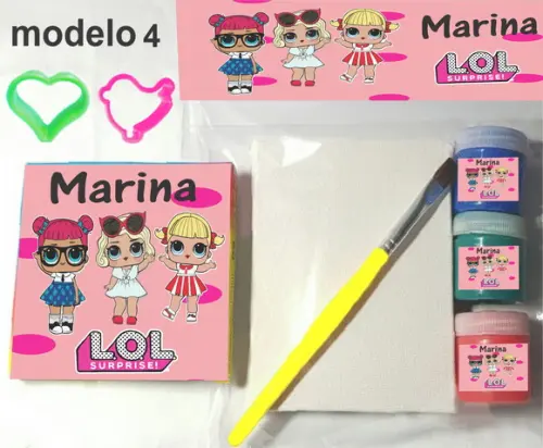 Kit Massinha e Pintura-lol