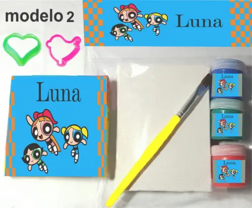 Kit Massinha e Pintura-menina Super Poderosas