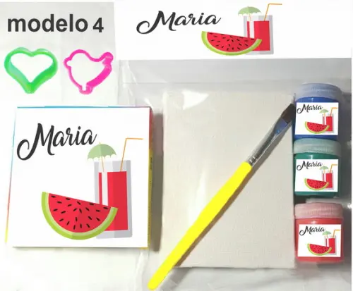 Kit Massinha e Pintura-melancia