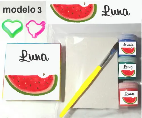 Kit Massinha e Pintura-melancia