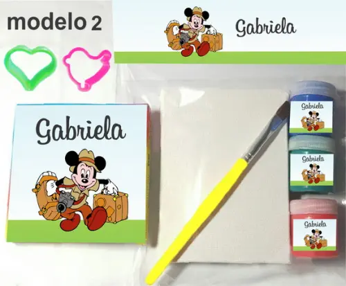 Kit Massinha e Pintura-mickey Safari