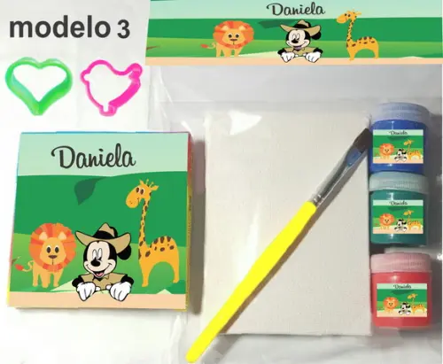 Kit Massinha e Pintura-mickey Safari