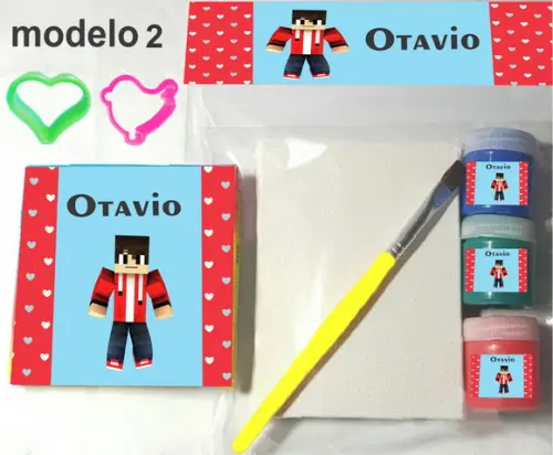 Kit Massinha e Pintura-minecraft