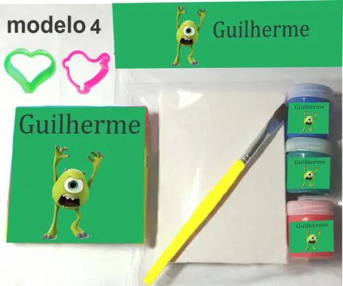 Kit Massinha e Pintura-mike Wazowski