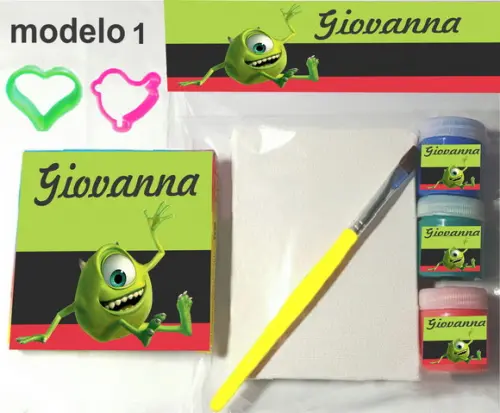 Kit Massinha e Pintura-mike Wazowski
