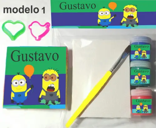 Kit Massinha e Pintura-minions