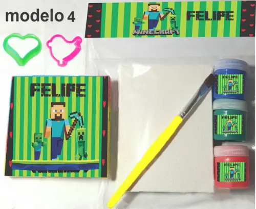 Kit Massinha e Pintura-minecraft