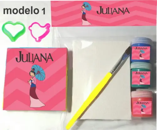 Kit Massinha e Pintura-mulan