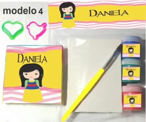 Kit Massinha e Pintura-mulan