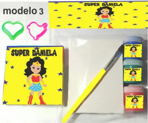 Kit Massinha e Pintura-mulher Maravilha