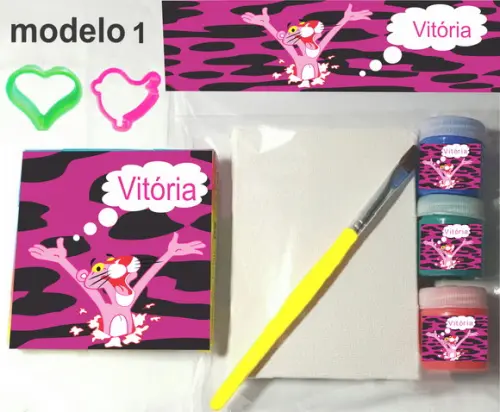 Kit Massinha e Pintura-pantera Cor de Rosa