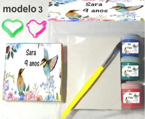 Kit Massinha e Pintura-pássaros
