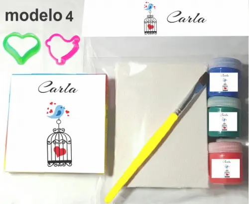 Kit Massinha e Pintura-pássaros