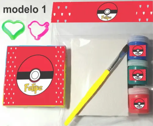 Kit Massinha e Pintura-pokemon