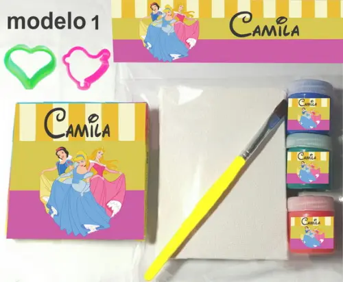 Kit Massinha e Pintura-princesas